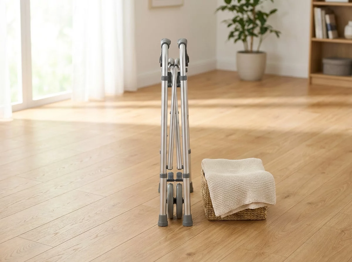 Systeme de pliage compact du deambulateur